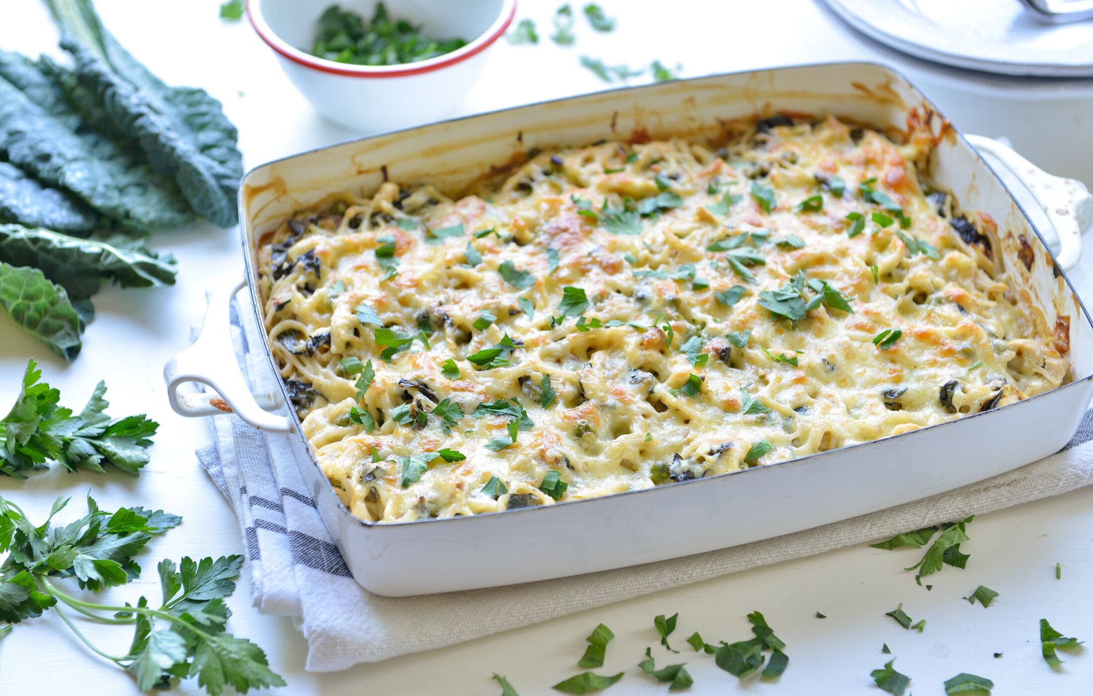 CHICKEN KALE NOODLE CASSEROLE-4